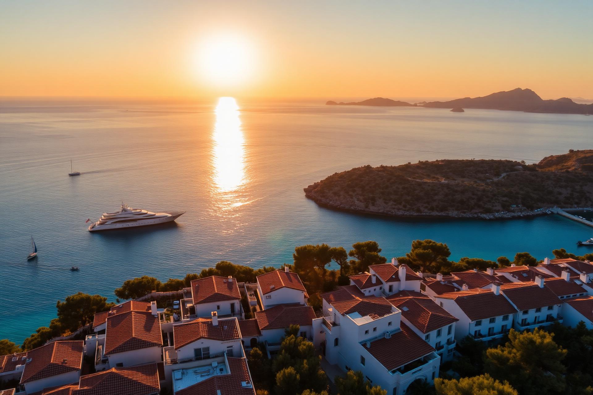 Ibiza cliffs at first light